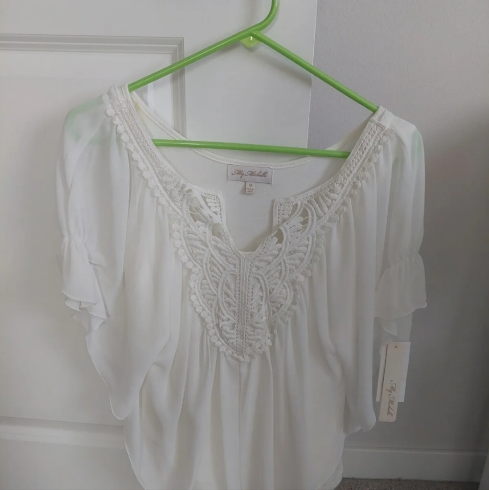My Michelle white blouse